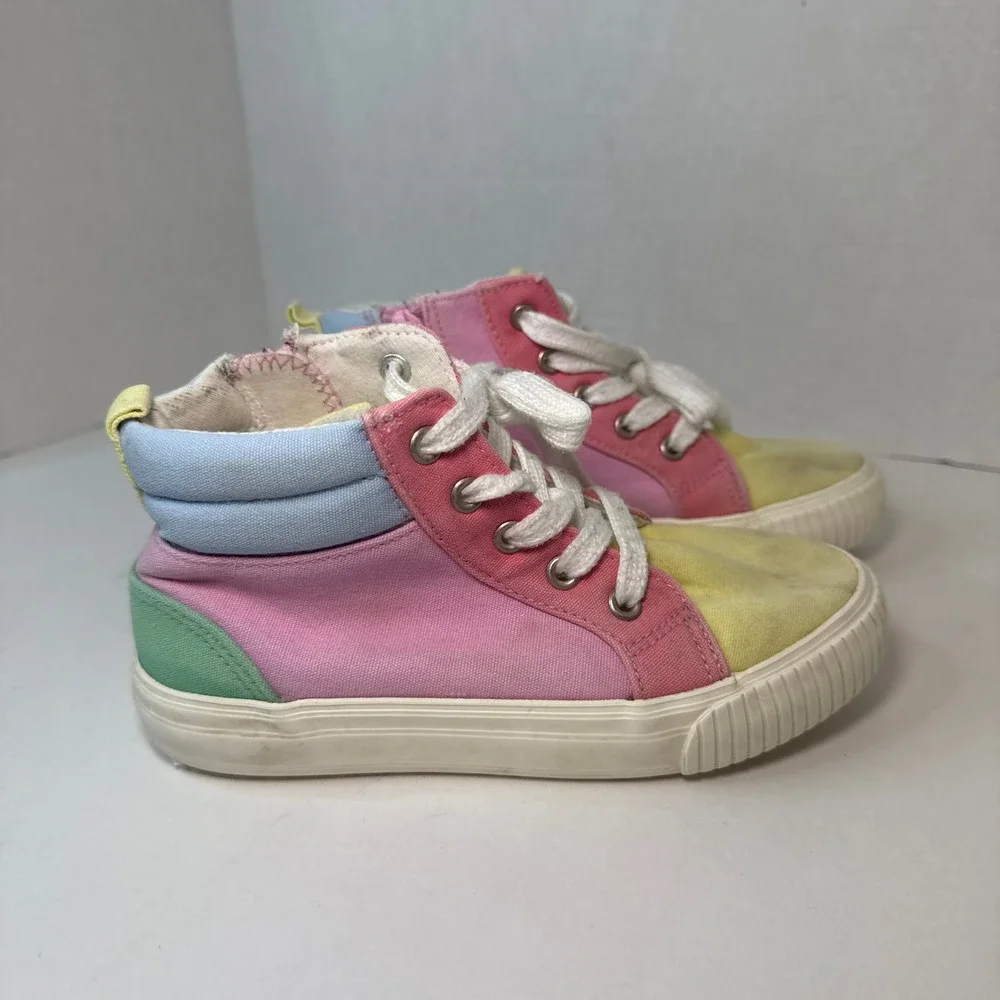 Cat & Jack Toddler Girls Nabi Colorblock Lace Up Zip Sneakers Pastel Size 12